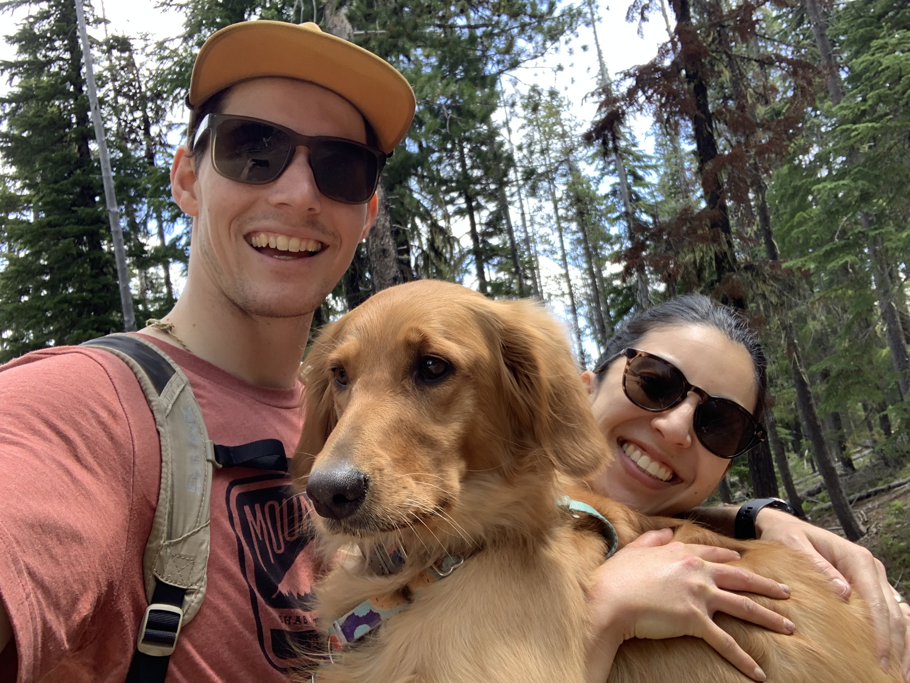 Ben and Amelia with their dog Mia